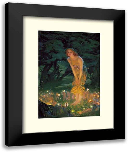 Midsummer Eve, c.1908 16x20 Black Modern Wood Framed Art Print Poster by Hughes, Edward Robert