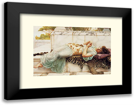 The Betrothed 20x16 Black Modern Wood Framed Art Print Poster by Godward, John William