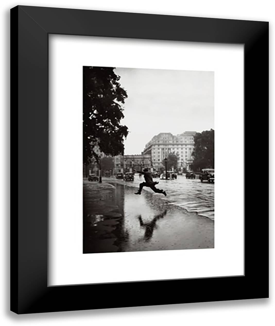 Leap Of Faith 16x20 Black Modern Wood Framed Art Print Poster by Hampton, J. A.