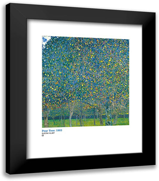 Pear Tree 20x24 Black Modern Wood Framed Art Print Poster by Klimt, Gustav