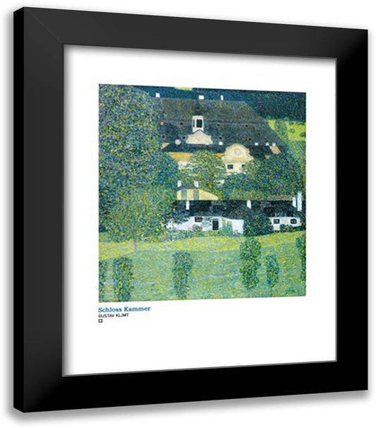 Schloss Kammer 20x24 Black Modern Wood Framed Art Print Poster by Klimt, Gustav
