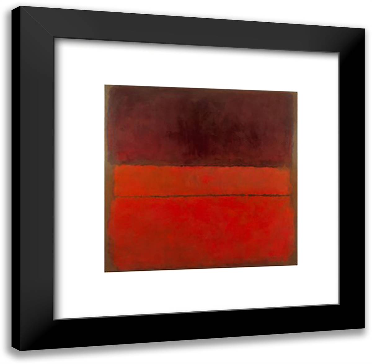 Untitled, 1959 24x20 Black Modern Wood Framed Art Print Poster by Rothko, Mark