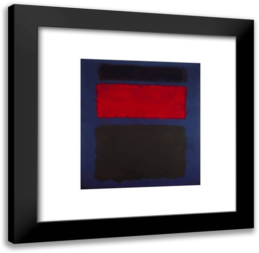 Untitled, 1960 20x20 Black Modern Wood Framed Art Print Poster by Rothko, Mark