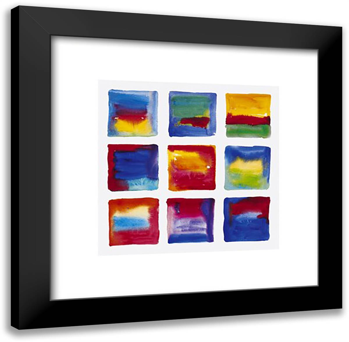 Chasing Rainbows 20x24 Black Modern Wood Framed Art Print Poster by Whatmore, Nell