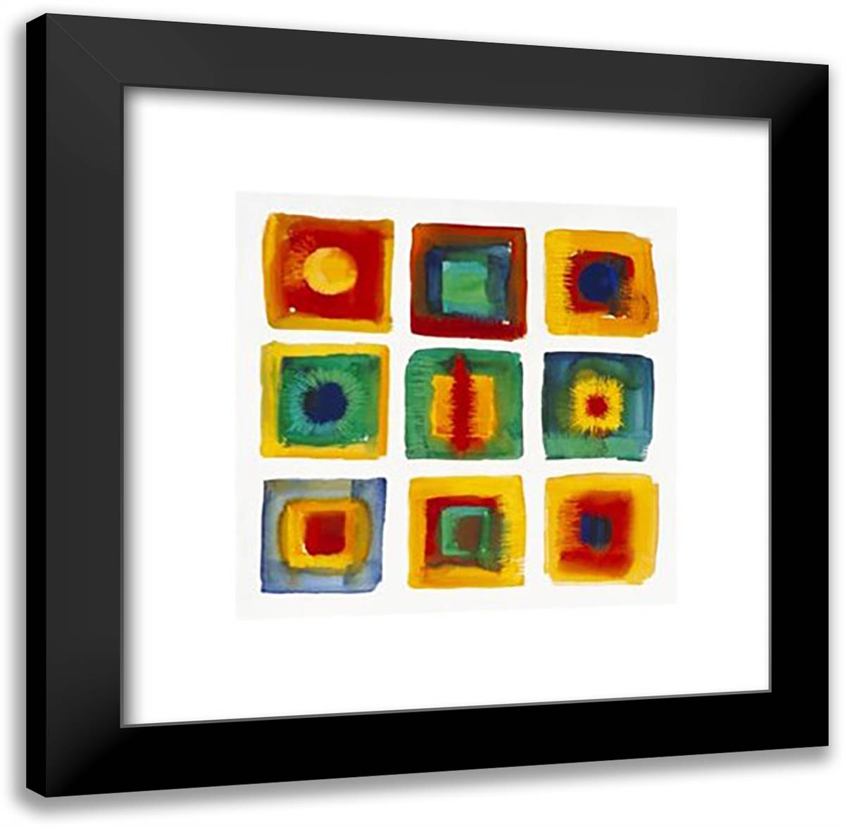 On The Fringe 20x20 Black Modern Wood Framed Art Print Poster by Whatmore, Nell