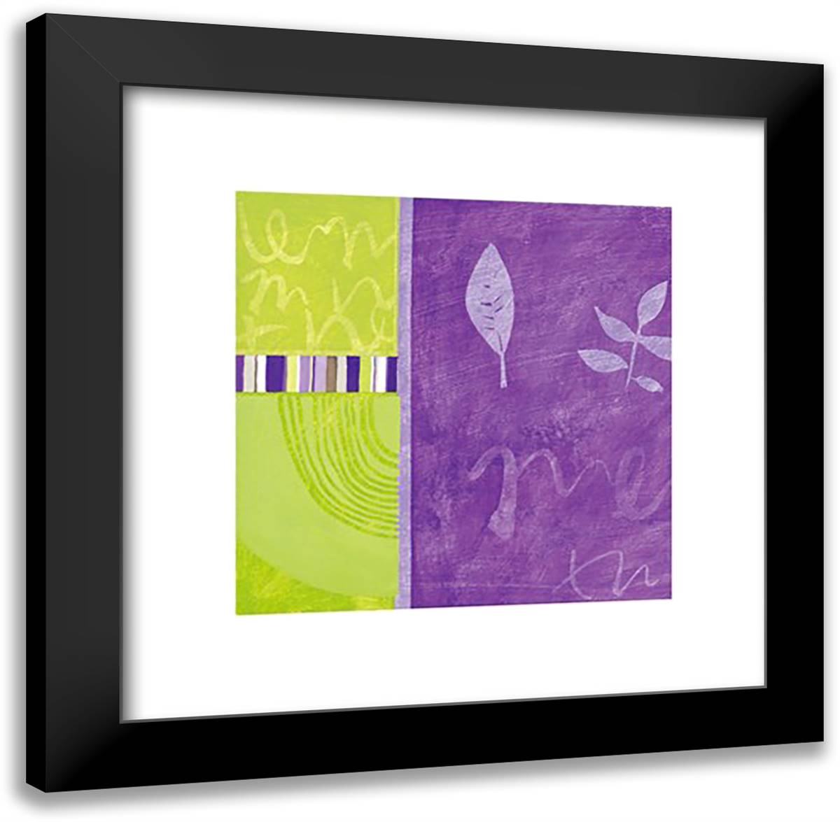 Naturals; Mirza 24x20 Black Modern Wood Framed Art Print Poster by Darbyshire, Emma
