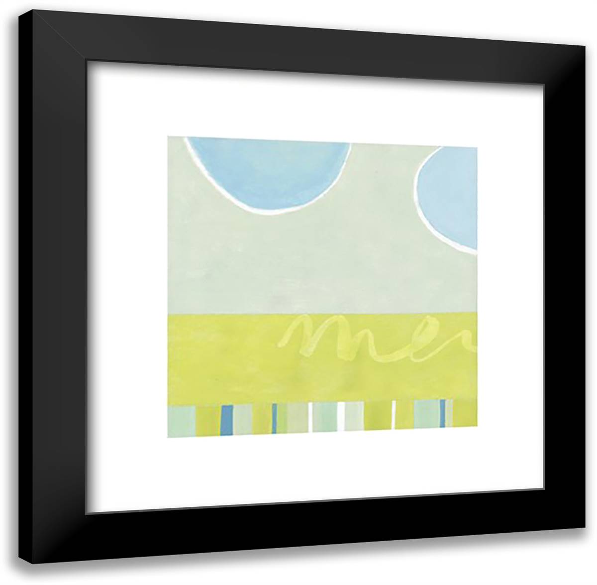 Naturals; Mette 20x20 Black Modern Wood Framed Art Print Poster by Darbyshire, Emma