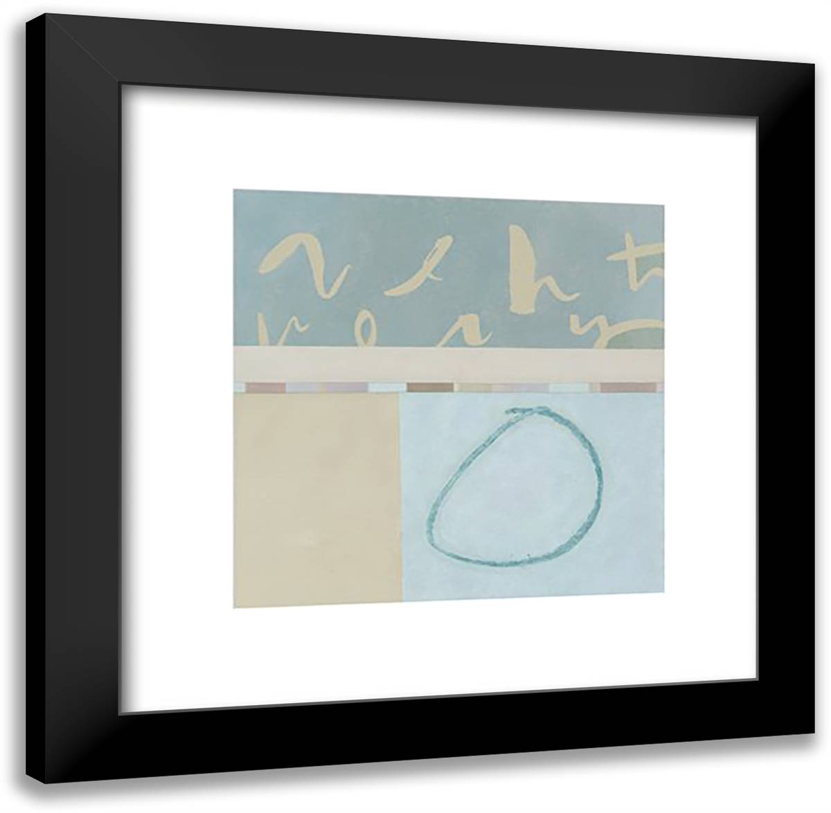 Naturals; Aria 20x20 Black Modern Wood Framed Art Print Poster by Darbyshire, Emma