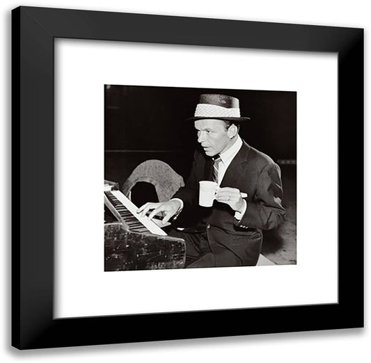 Frank Sinatra - My Way 20x20 Black Modern Wood Framed Art Print Poster