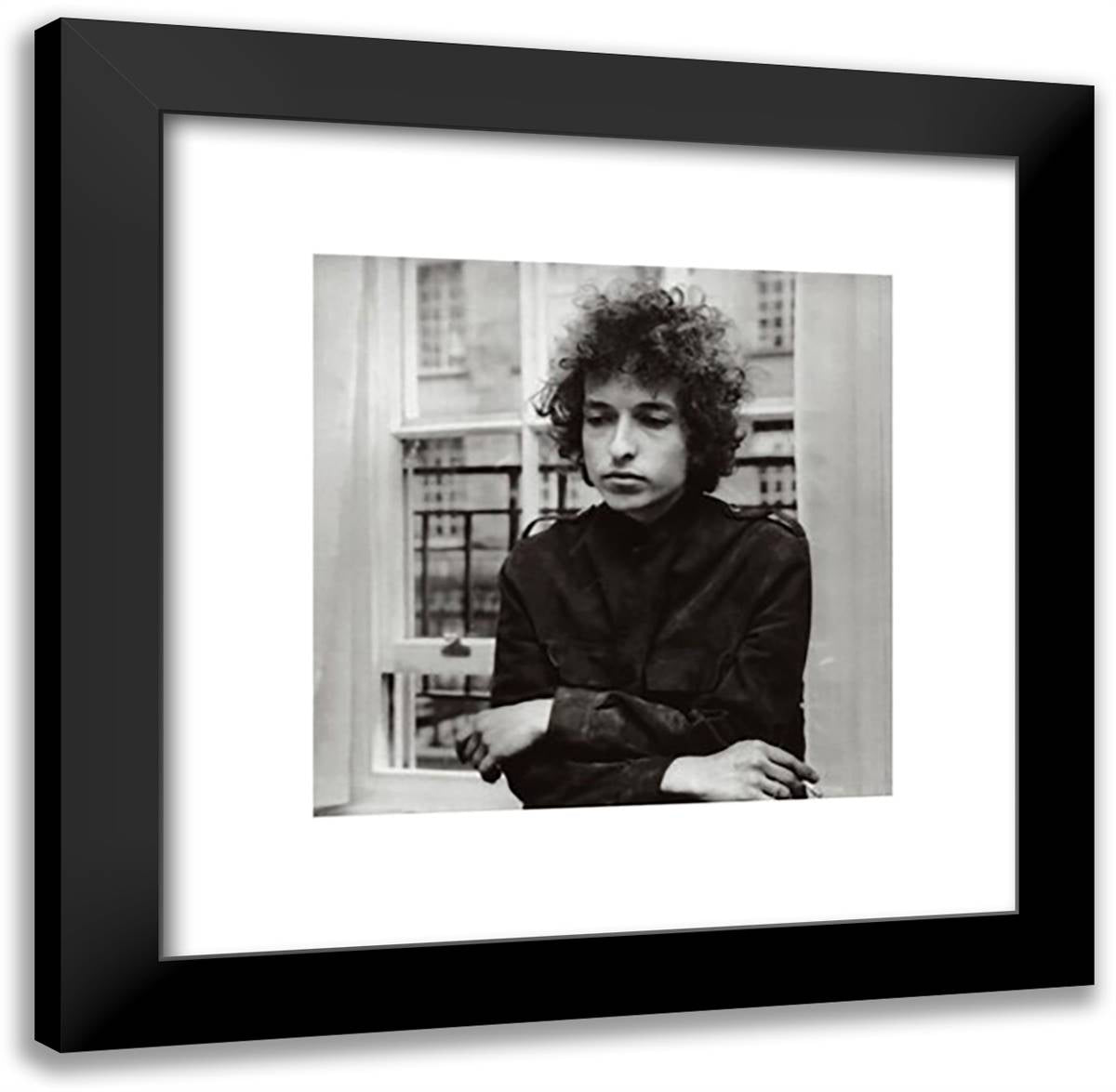 Bob Dylan- Highway 61 20x24 Black Modern Wood Framed Art Print Poster