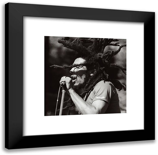 Bob Marley - Zion 20x20 Black Modern Wood Framed Art Print Poster