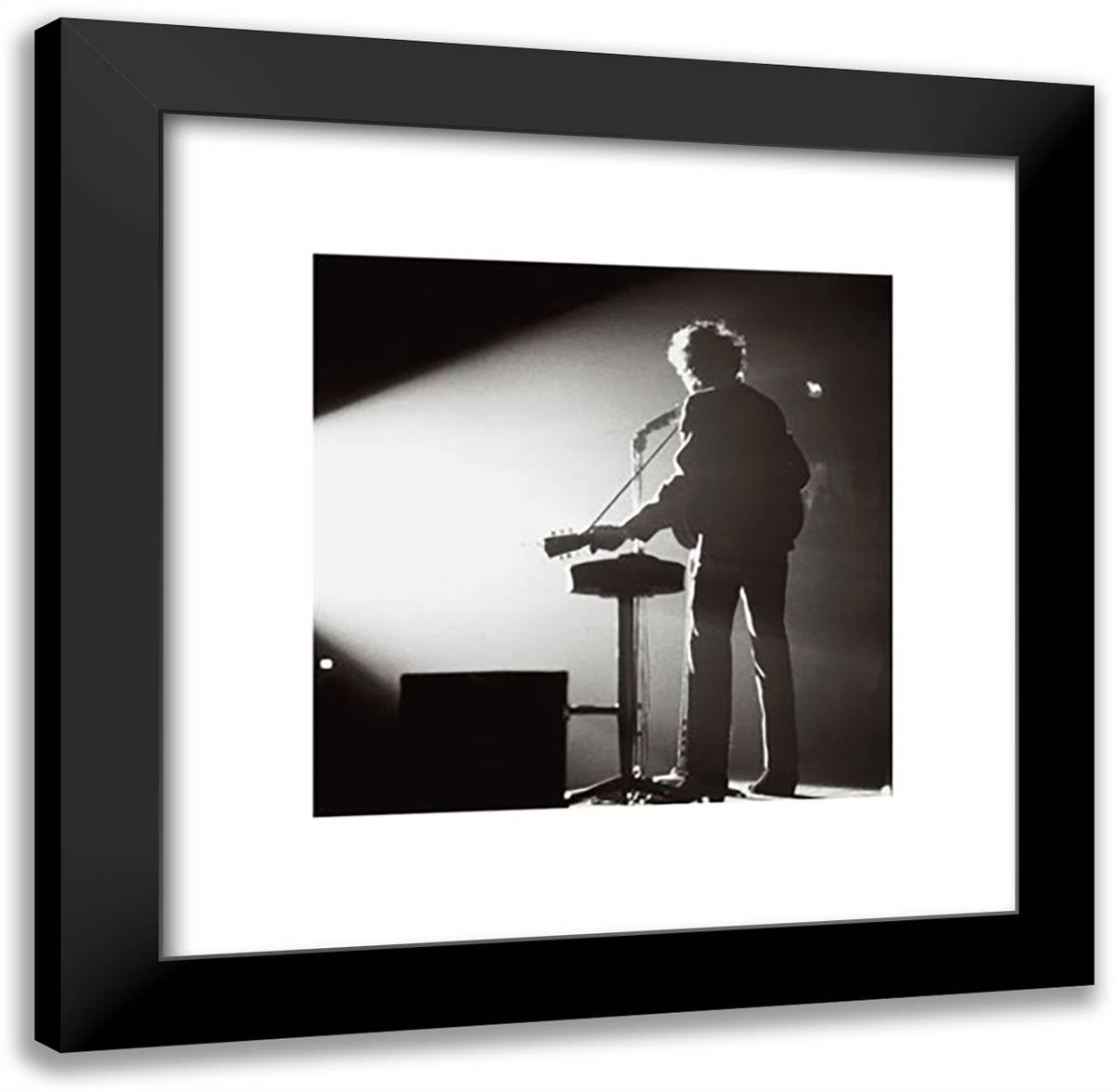 Bob Dylan- On Stage 20x19 Black Modern Wood Framed Art Print Poster