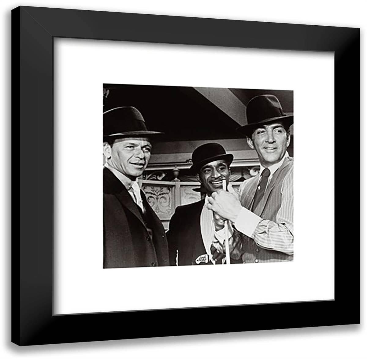 Rat Pack- Ocean's Eleven 20x20 Black Modern Wood Framed Art Print Poster