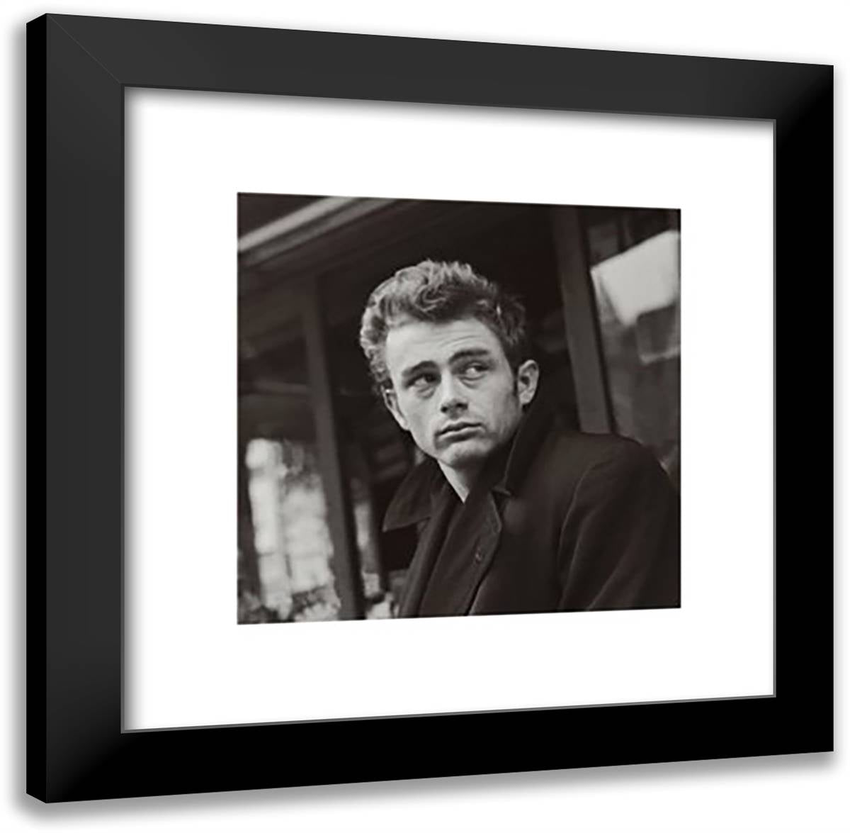 James Dean 24x20 Black Modern Wood Framed Art Print Poster by Schatt, Roy