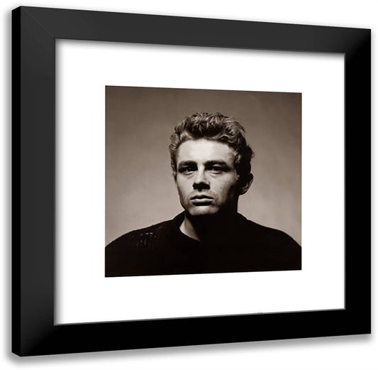 James Dean (sweater) 20x20 Black Modern Wood Framed Art Print Poster by Schatt, Roy