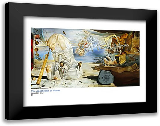 The Apotheosis of Homer, c.1945 36x28 Black Modern Wood Framed Art Print Poster by Dali, Salvador