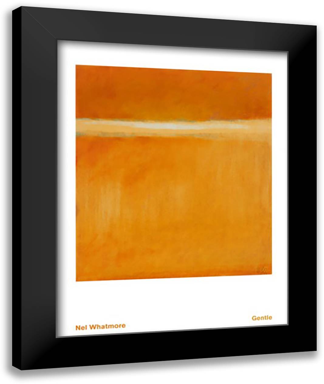 Gentle 28x36 Black Modern Wood Framed Art Print Poster by Whatmore, Nell