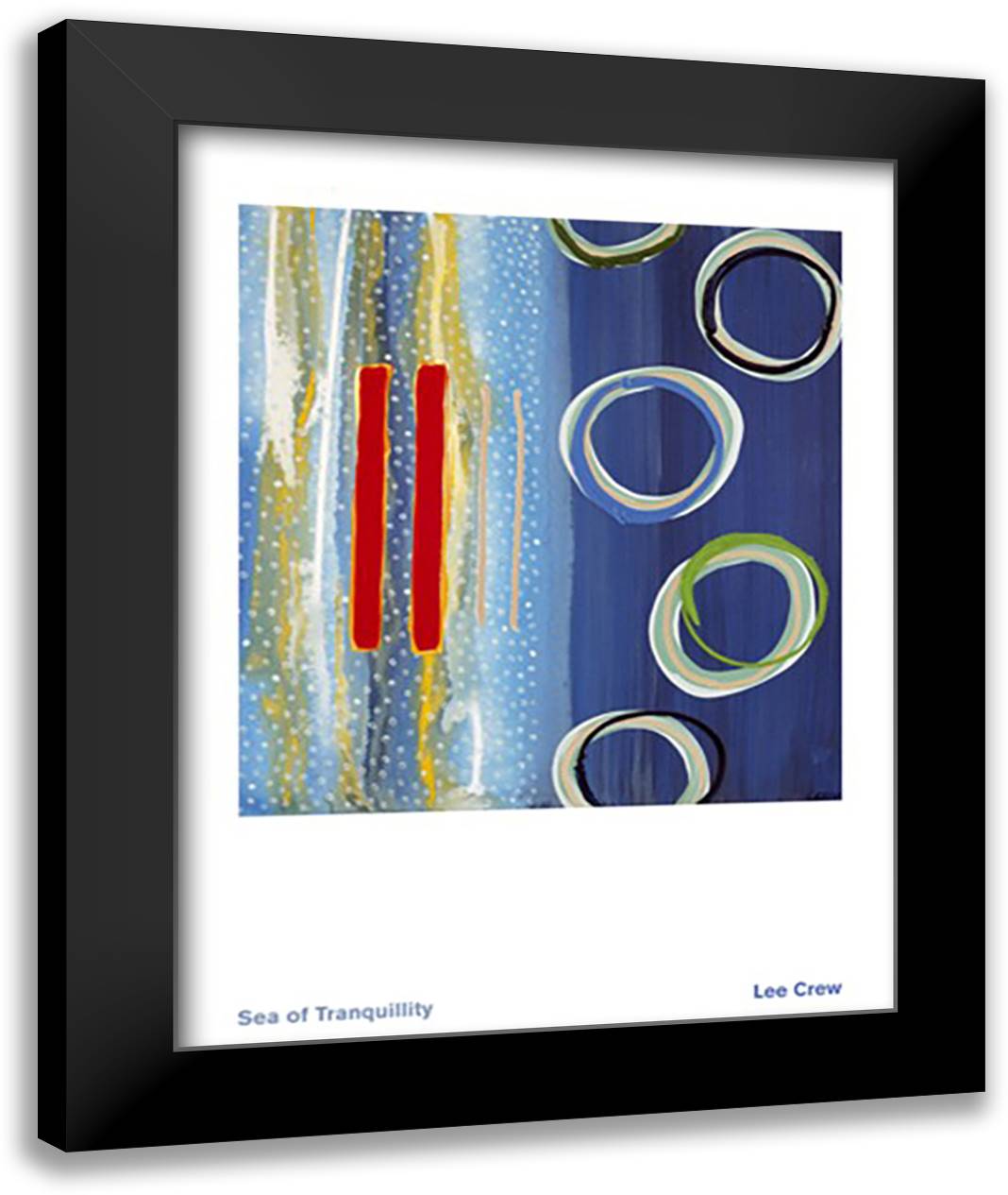 Sea Of Tranquillity 28x36 Black Modern Wood Framed Art Print Poster by Crew, Lee