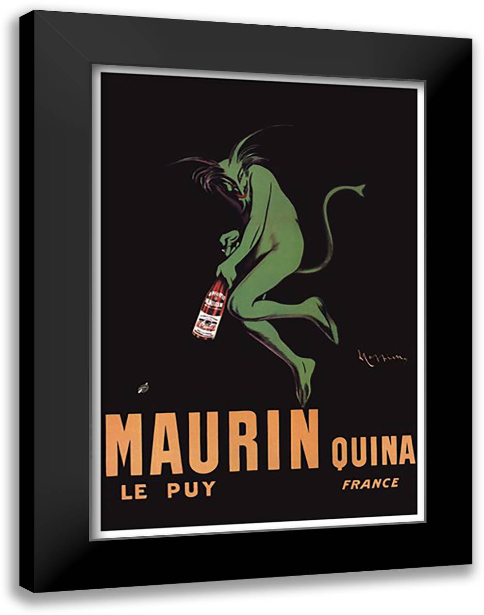 Maurin Quina, c.1920 28x40 Black Modern Wood Framed Art Print Poster