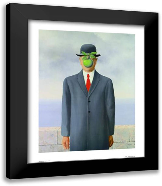 The Son of Man, c.1964 15x18 Black Modern Wood Framed Art Print Poster by Magritte, Rene