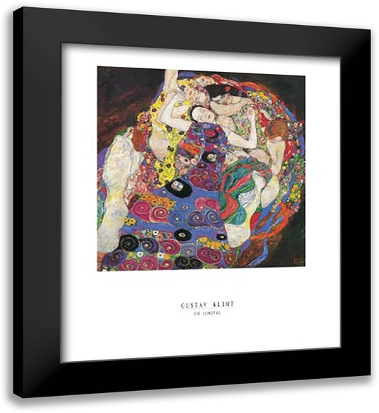 The Virgins 26x32 Black Modern Wood Framed Art Print Poster by Klimt, Gustav