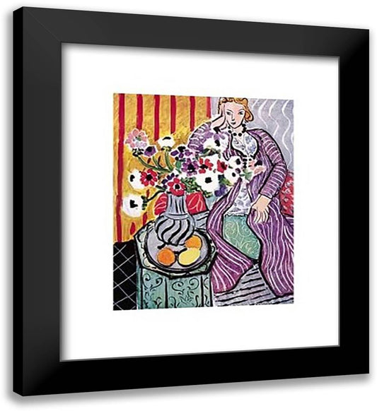 Purple Robe 26x32 Black Modern Wood Framed Art Print Poster by Matisse, Henri