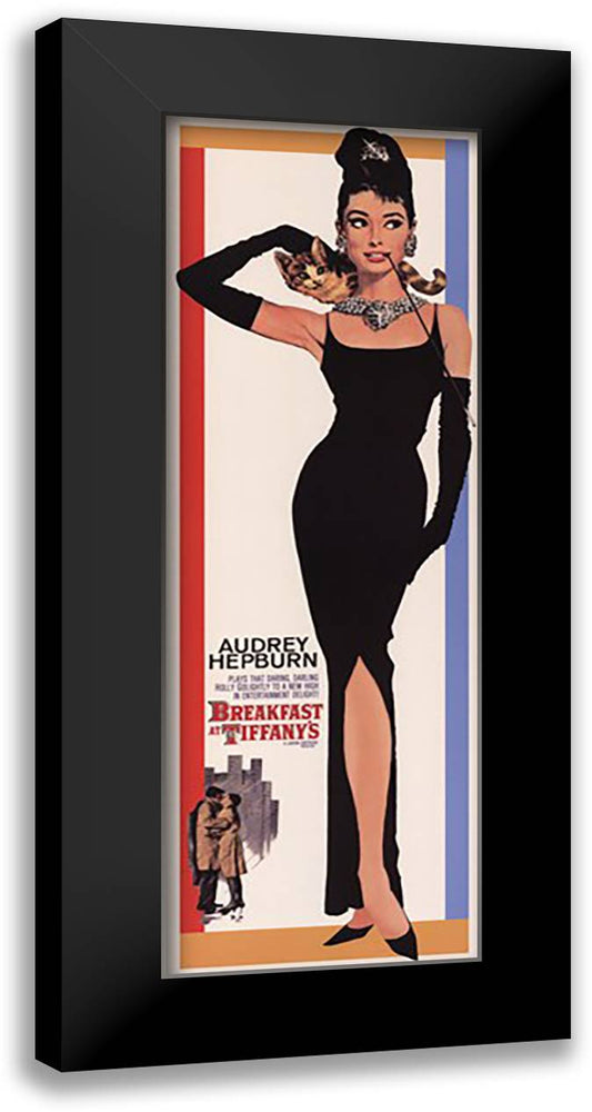 Breakfast at Tiff (One Sheet) 16x40 Black Modern Wood Framed Art Print Poster