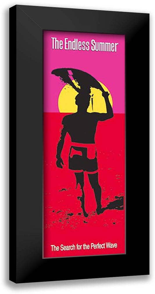 The Endless Summer 16x40 Black Modern Wood Framed Art Print Poster