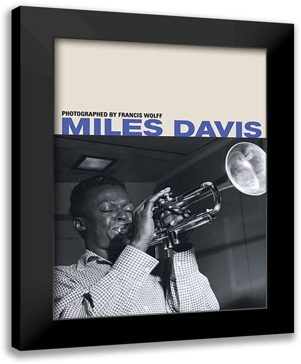 Jazz - Miles Davis 20x24 Black Modern Wood Framed Art Print Poster
