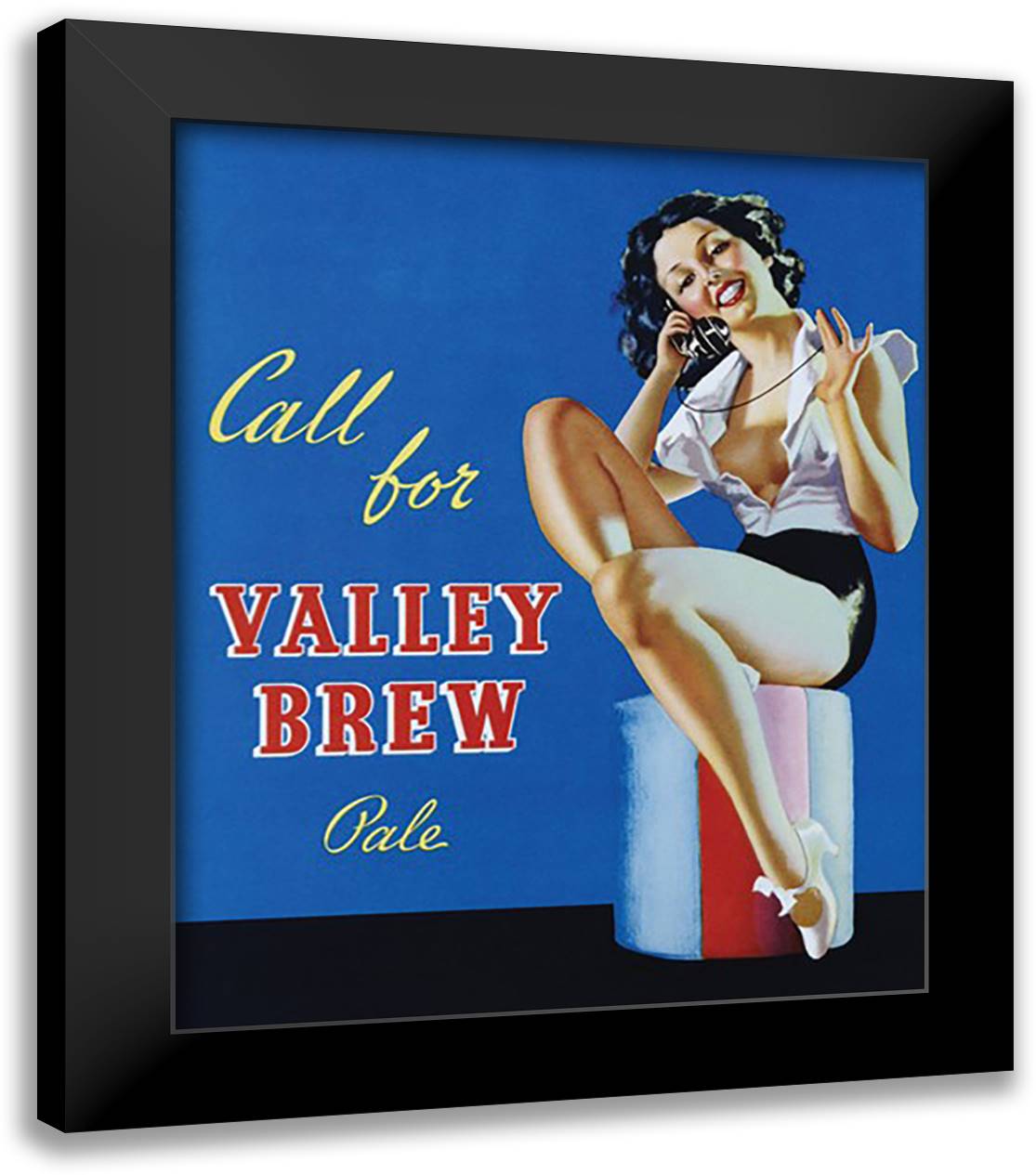 Valley Brew 20x24 Black Modern Wood Framed Art Print Poster