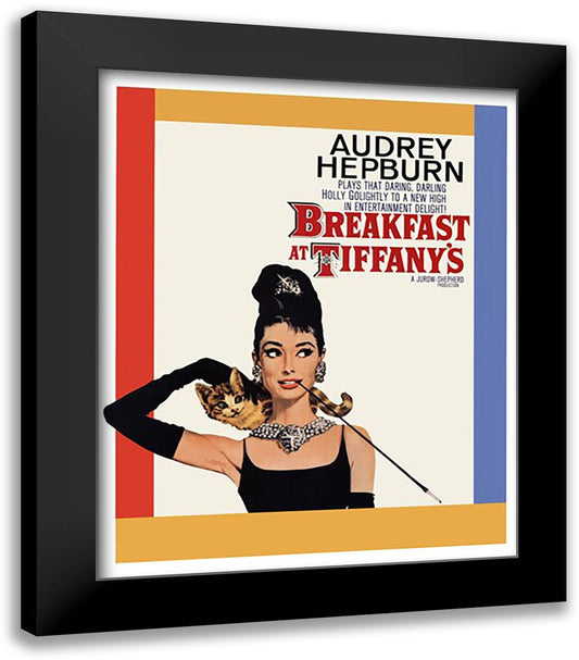 Breakfast at Tiffany's - One - Sheet 20x24 Black Modern Wood Framed Art Print Poster