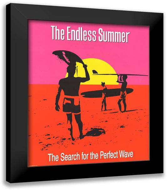 The Endless Summer 20x24 Black Modern Wood Framed Art Print Poster