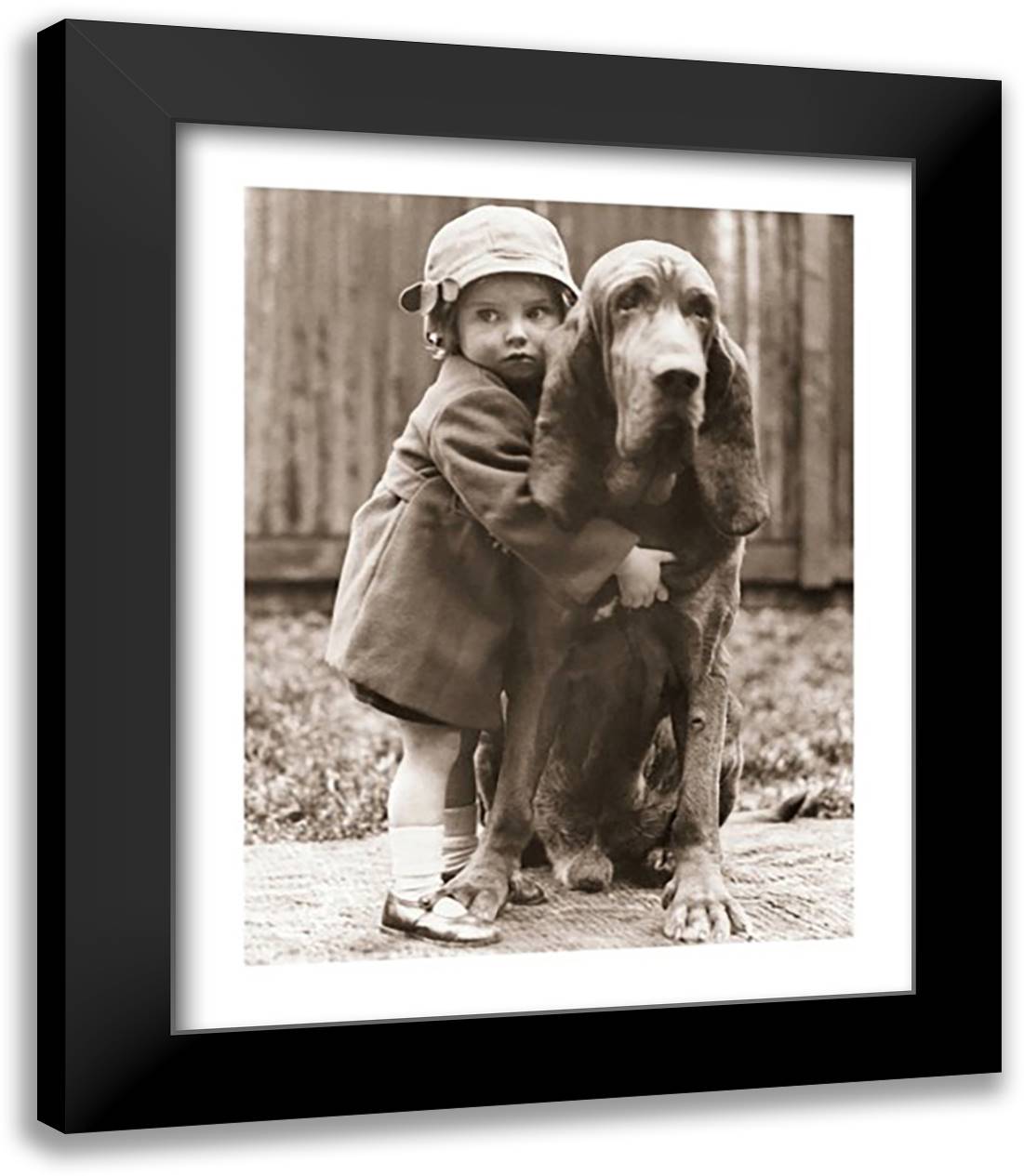 Girl's Best Friend 15x18 Black Modern Wood Framed Art Print Poster