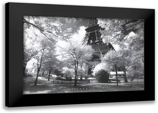 Afternoon in Paris 40x28 Black Modern Wood Framed Art Print Poster