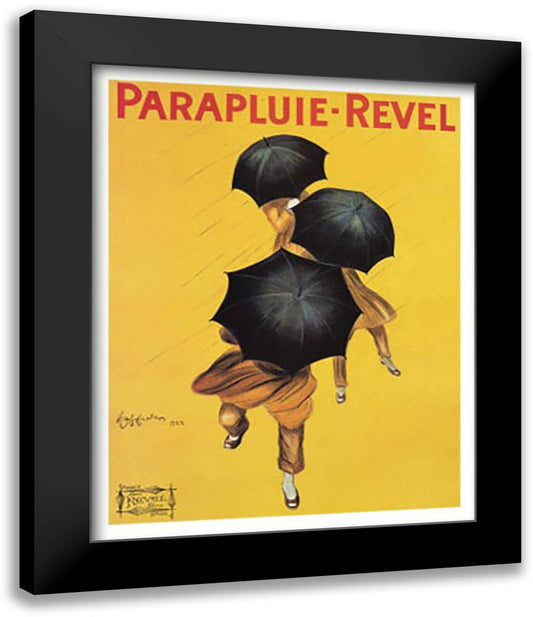 Parapluie - Revel 1922 15x18 Black Modern Wood Framed Art Print Poster by Cappiello, Leonetto