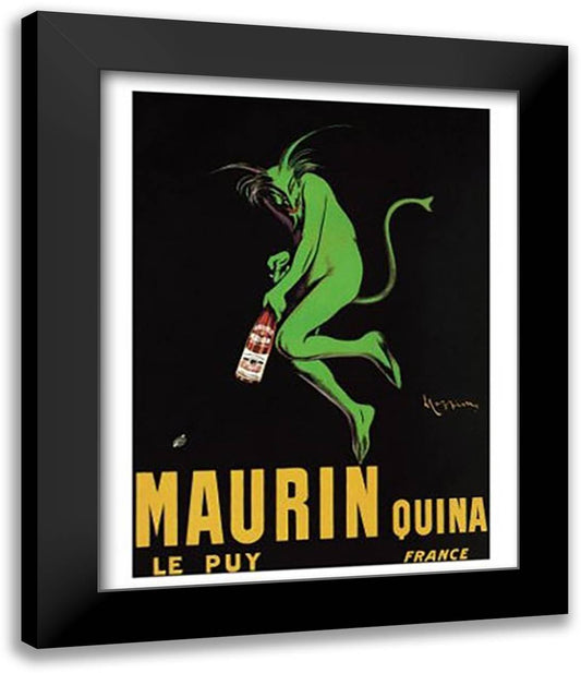 Maurin Quina 1920 15x18 Black Modern Wood Framed Art Print Poster by Cappiello, Leonetto