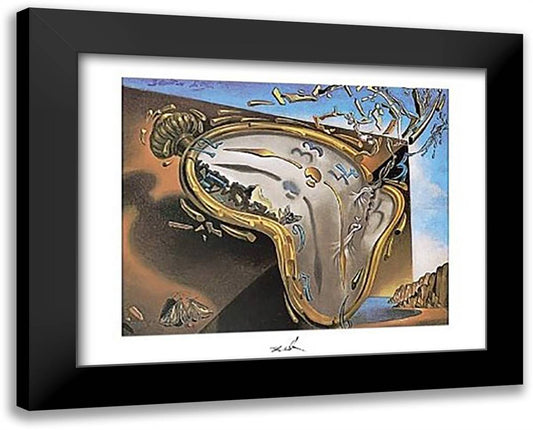 Soft Watch At Moment of First Explosion, c.1954 18x15 Black Modern Wood Framed Art Print Poster by Dali, Salvador