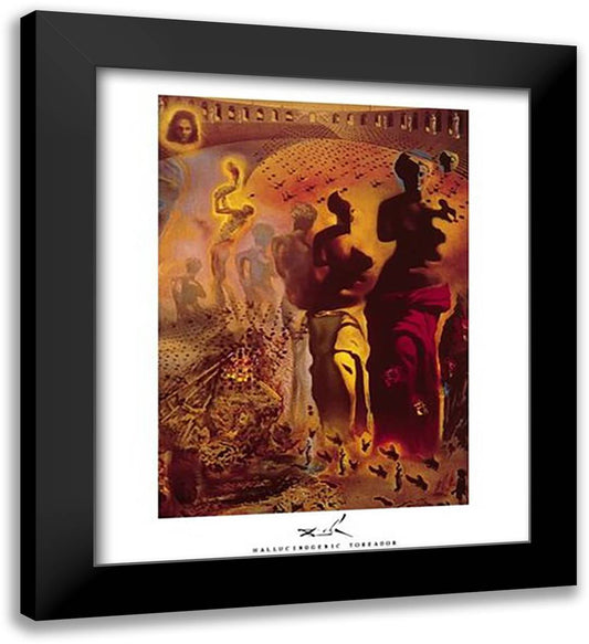 The Hallucinogenic Toreador, c.1970 15x18 Black Modern Wood Framed Art Print Poster by Dali, Salvador