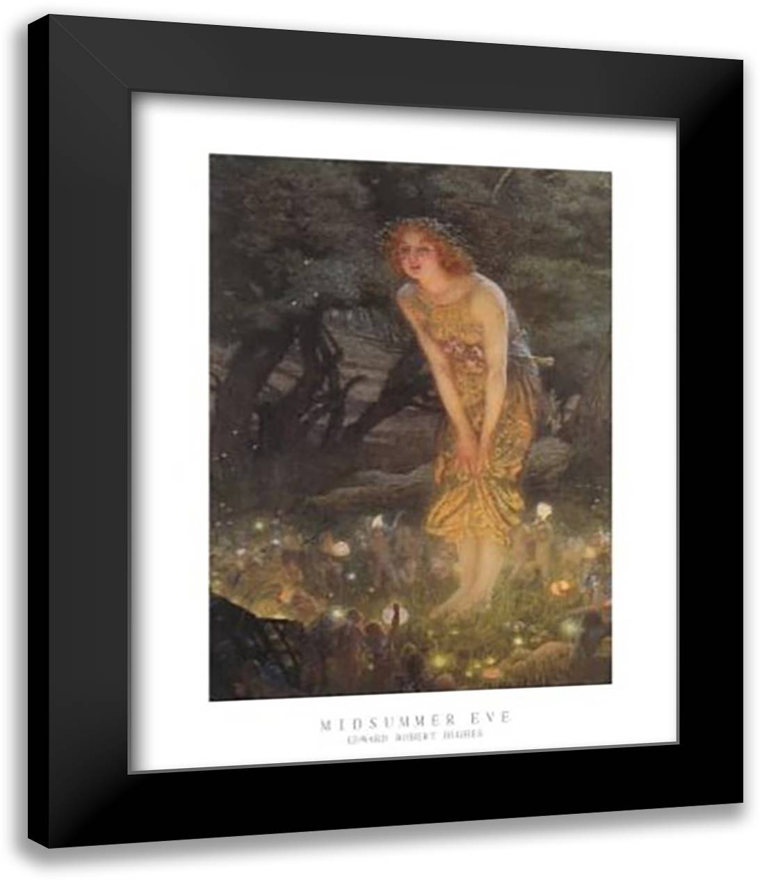 Midsummer Eve, c.1908 15x18 Black Modern Wood Framed Art Print Poster by Hughes, Edward Robert