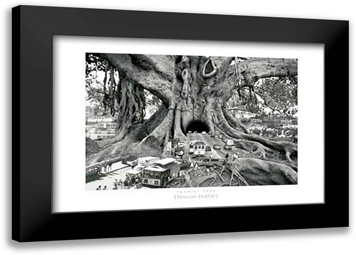 Tourist Trap 40x28 Black Modern Wood Framed Art Print Poster by Barbey, Thomas