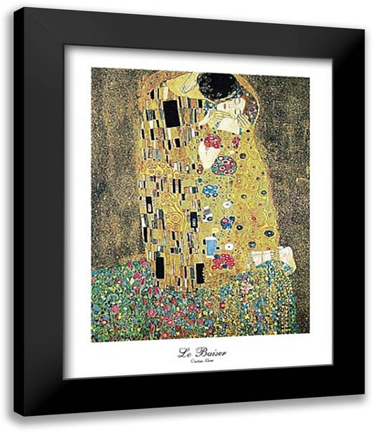 The Kiss, c.1908 15x18 Black Modern Wood Framed Art Print Poster by Klimt, Gustav