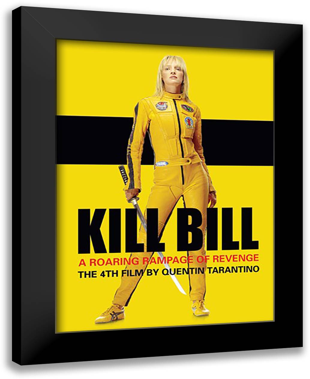 Kill Bill - Leathers 28x38 Black Modern Wood Framed Art Print Poster