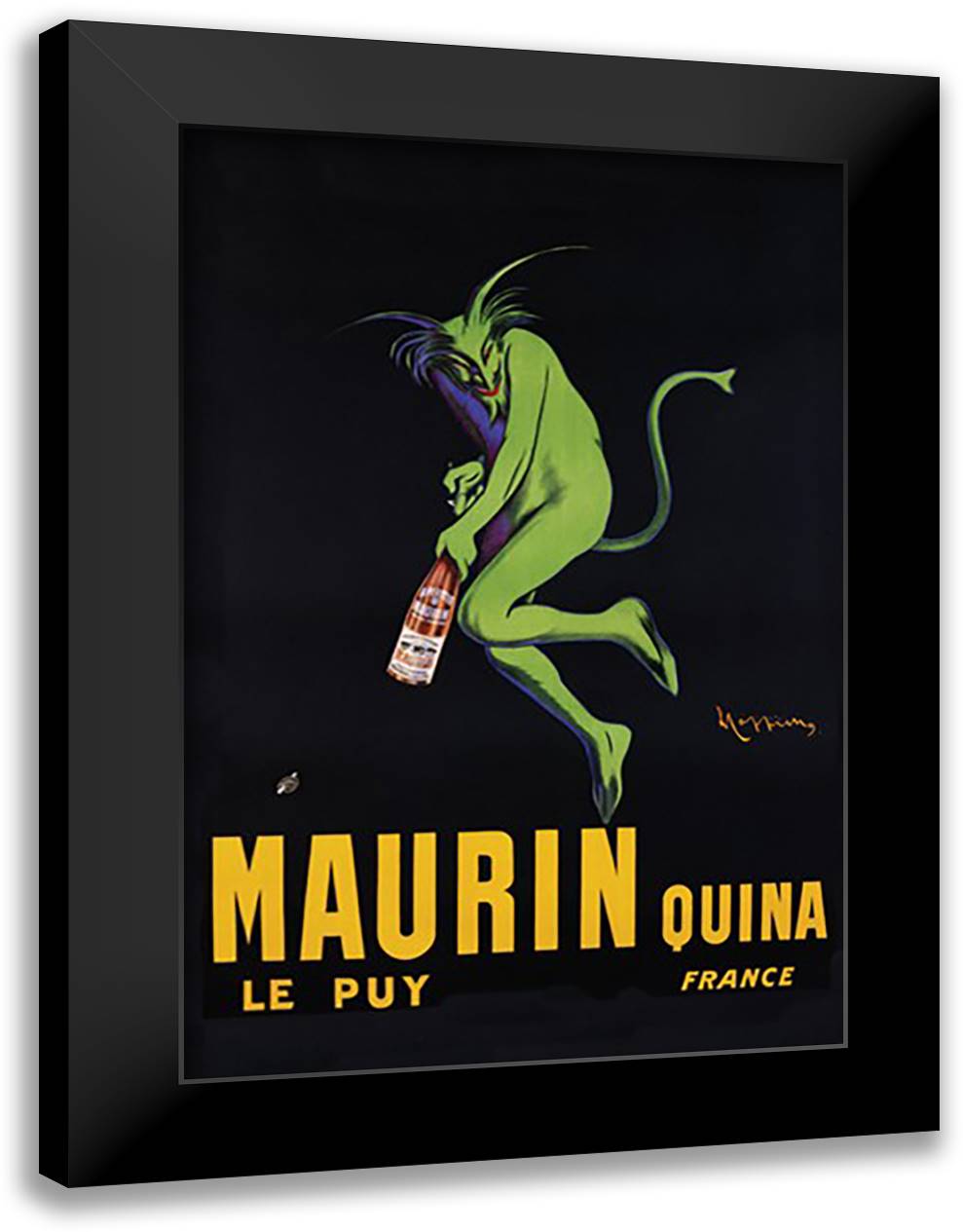 Maurin Quina 28x40 Black Modern Wood Framed Art Print Poster