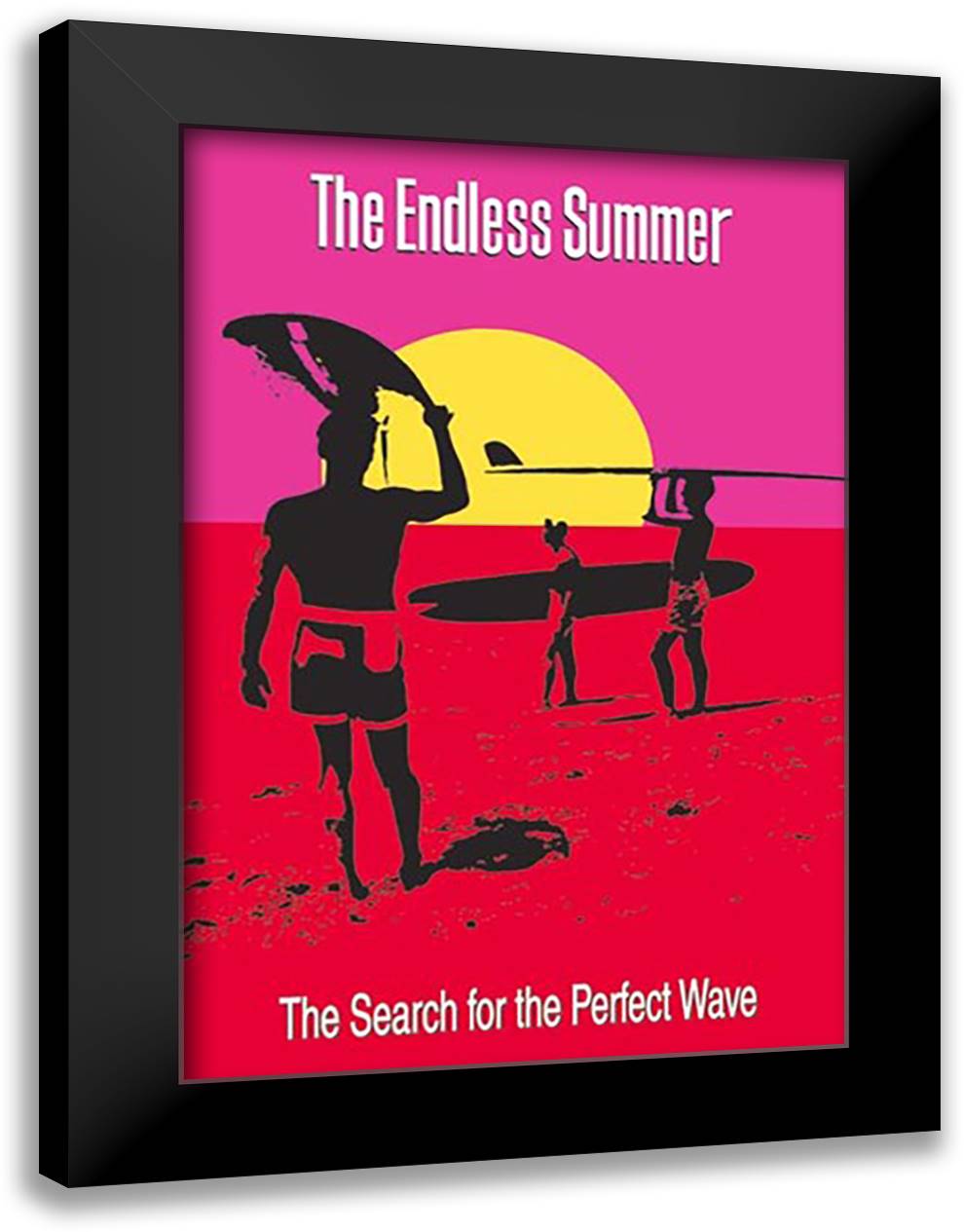 The Endless Summer 28x40 Black Modern Wood Framed Art Print Poster