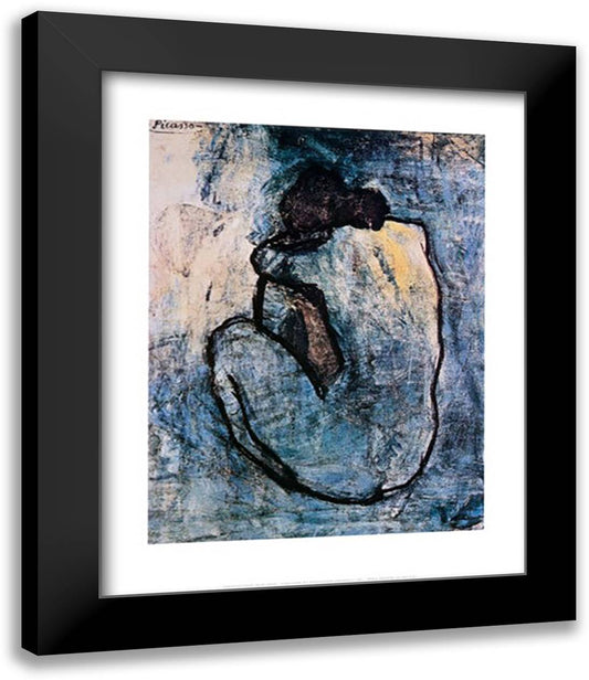 Blue Nude, c.1902 15x18 Black Modern Wood Framed Art Print Poster by Picasso, Pablo