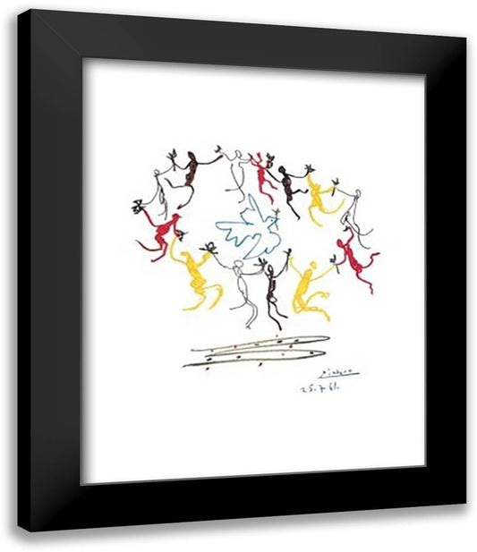 The Dance Of Youth 15x18 Black Modern Wood Framed Art Print Poster by Picasso, Pablo