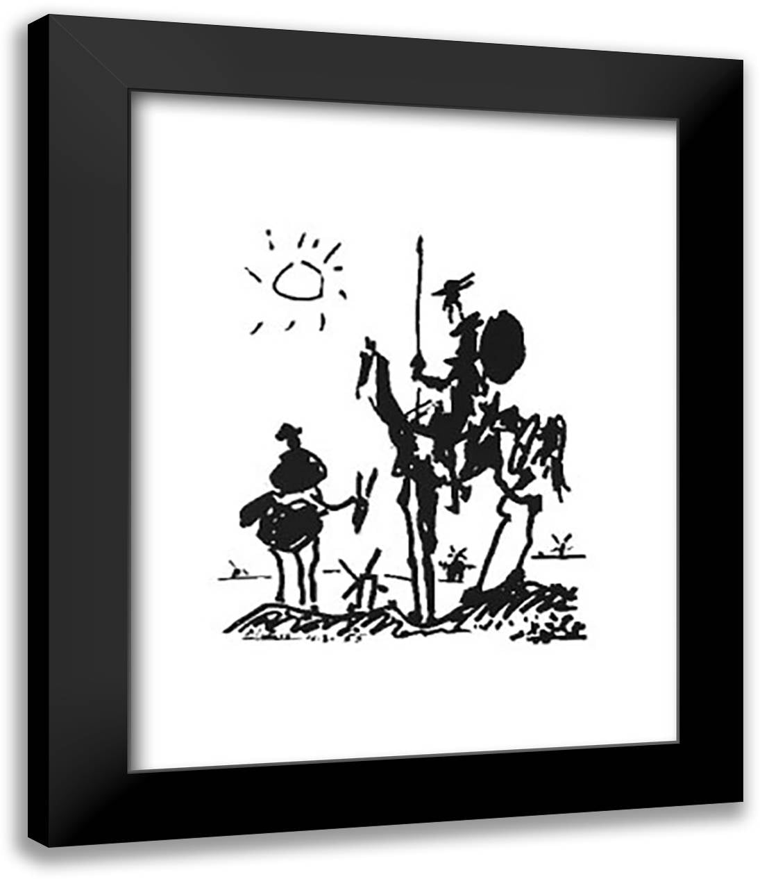 Don Quixote 15x18 Black Modern Wood Framed Art Print Poster by Picasso, Pablo