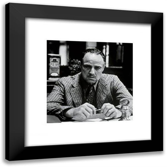 Godfather (The Family) 20x20 Black Modern Wood Framed Art Print Poster