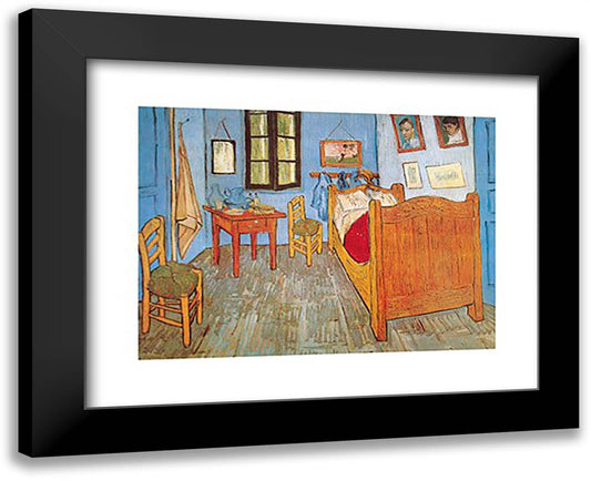 Room At Arles 18x15 Black Modern Wood Framed Art Print Poster by Van Gogh, Vincent