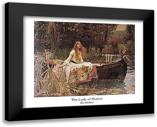 Lady of Shalott, c.1888 18x15 Black Modern Wood Framed Art Print Poster by Waterhouse, John William